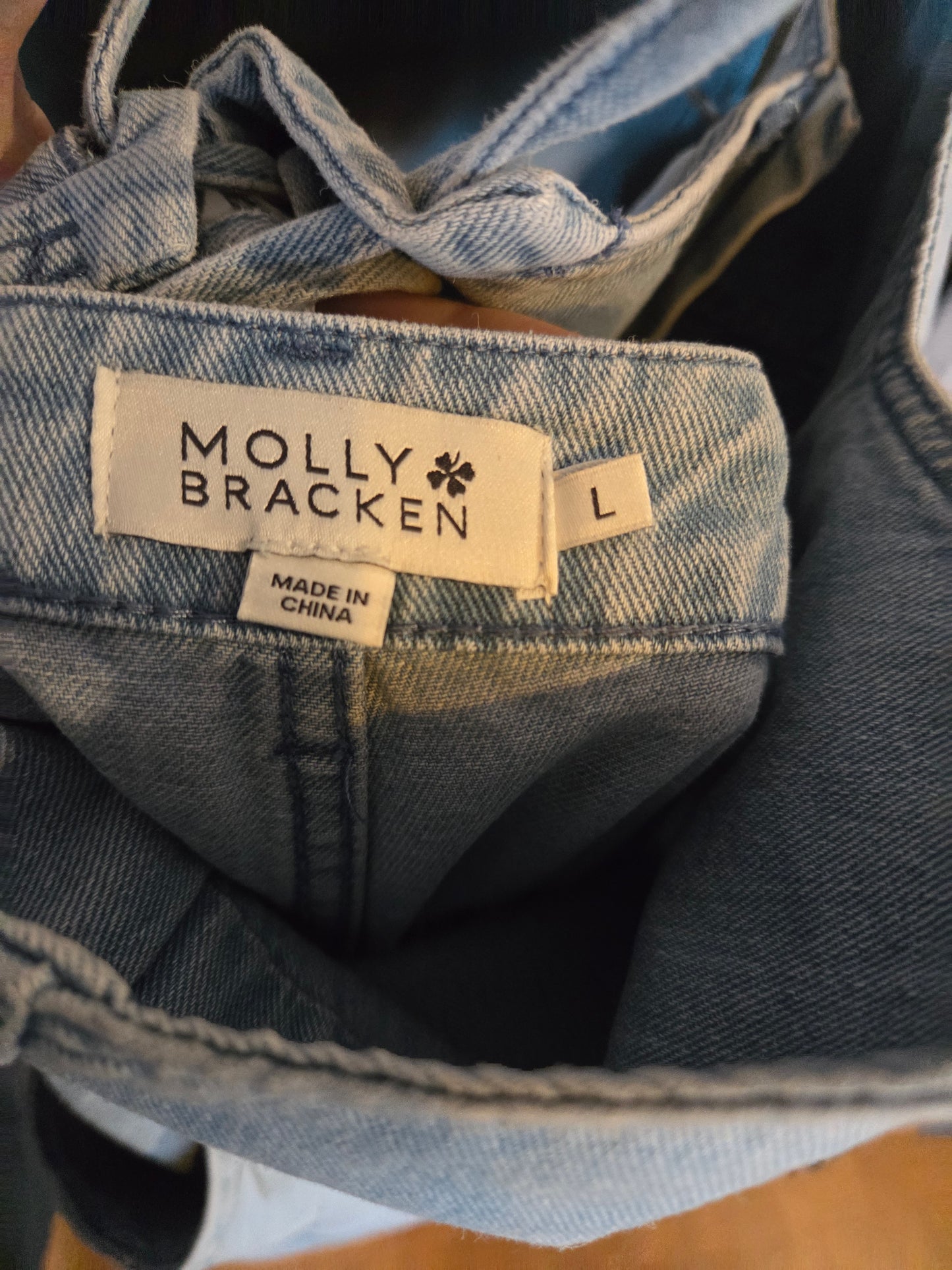 Molly Bracken light jean overalls