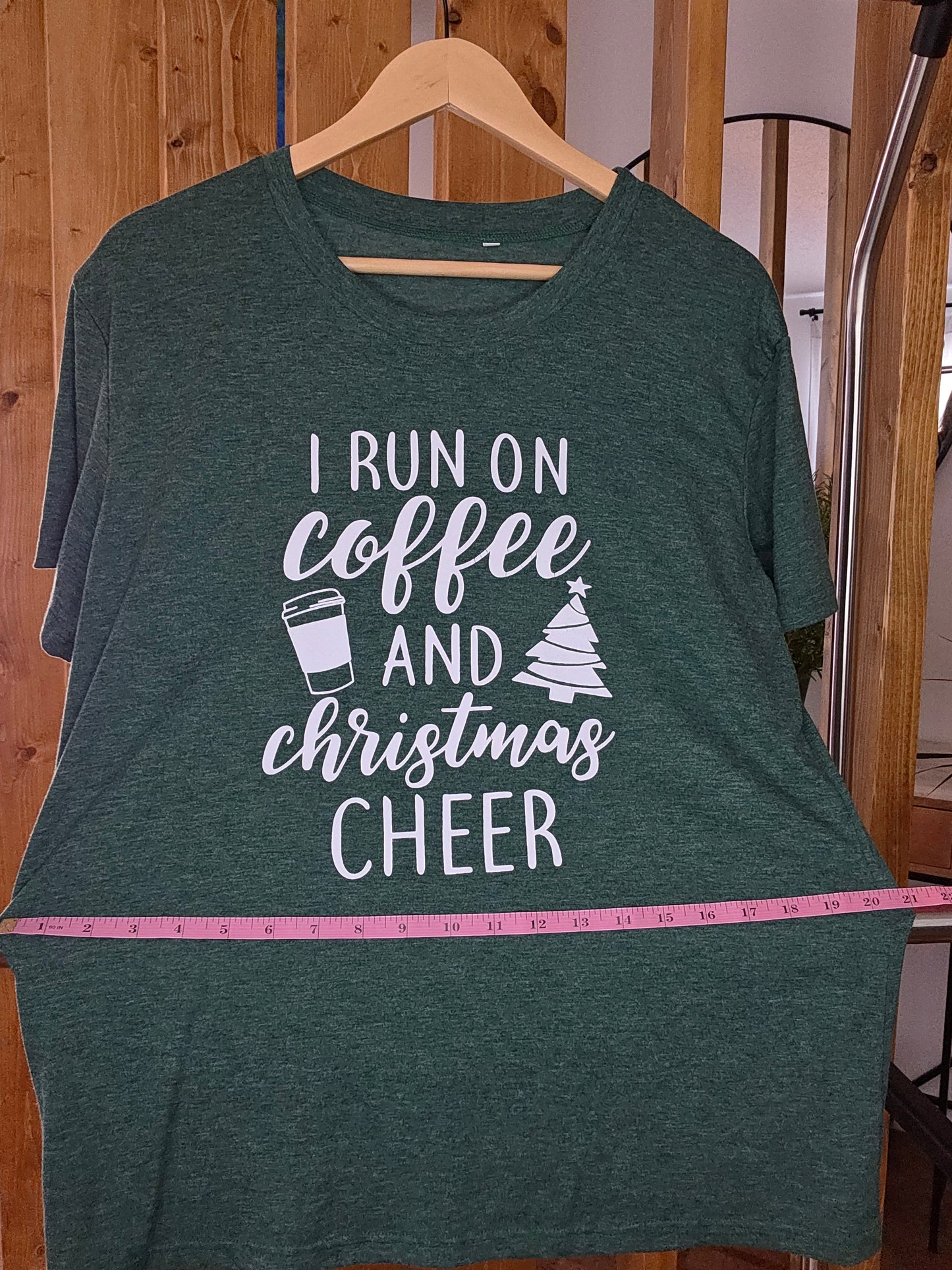 Dark green coffee xmas cheer