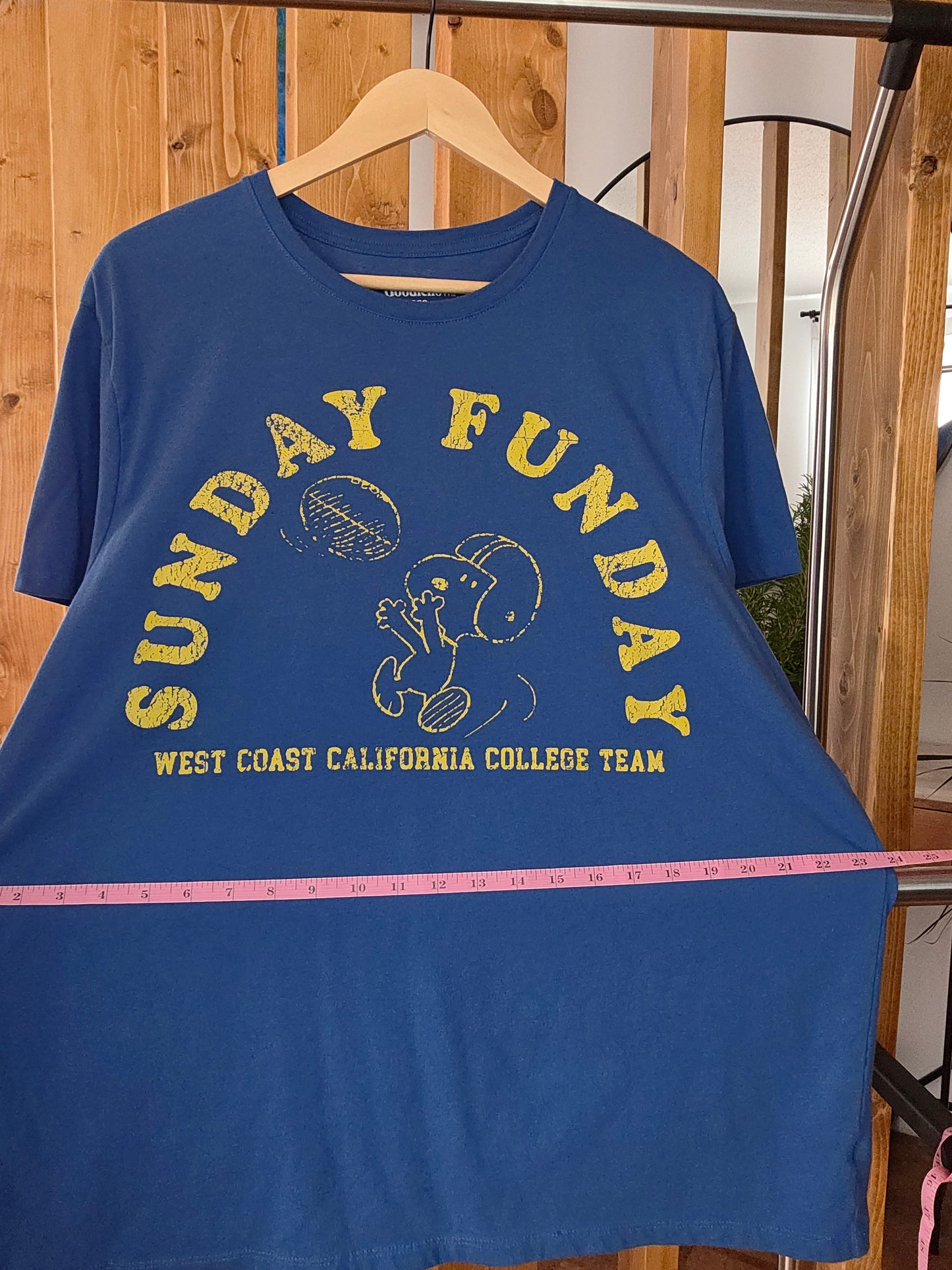 Dark blue Snoopy football sunday