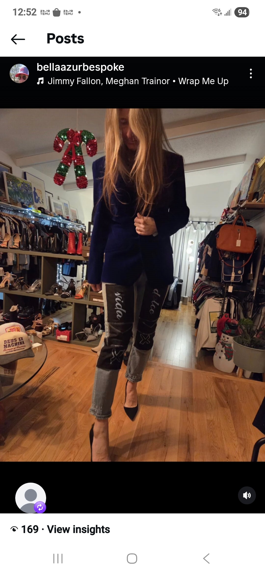 BAB Emp upcycled vintage jean Dolce Vida