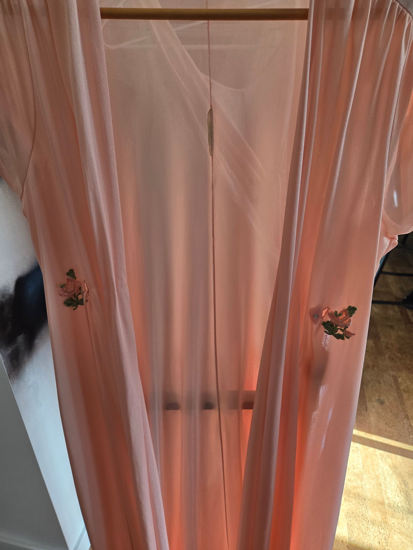 Vintage slip and coverup/housecoat