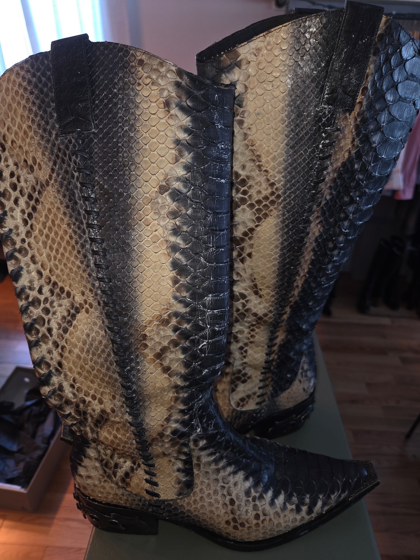 Genuine python Donald J Pliner Western Couture Collection Boot