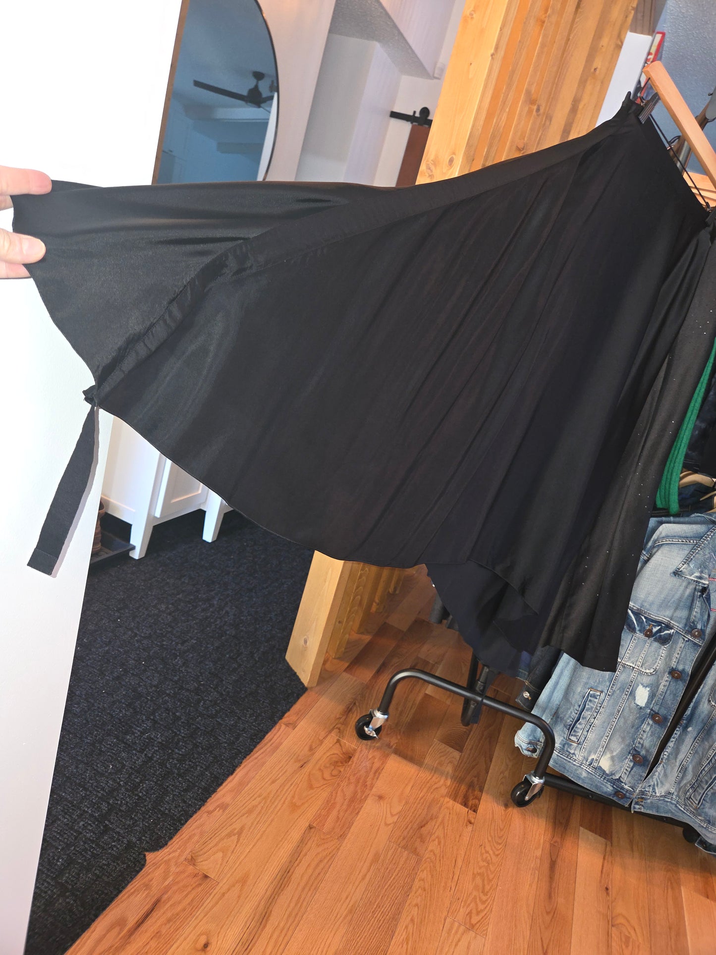 Vintage MM6 Maison Martin Margiela Paris Black Satin Skirt