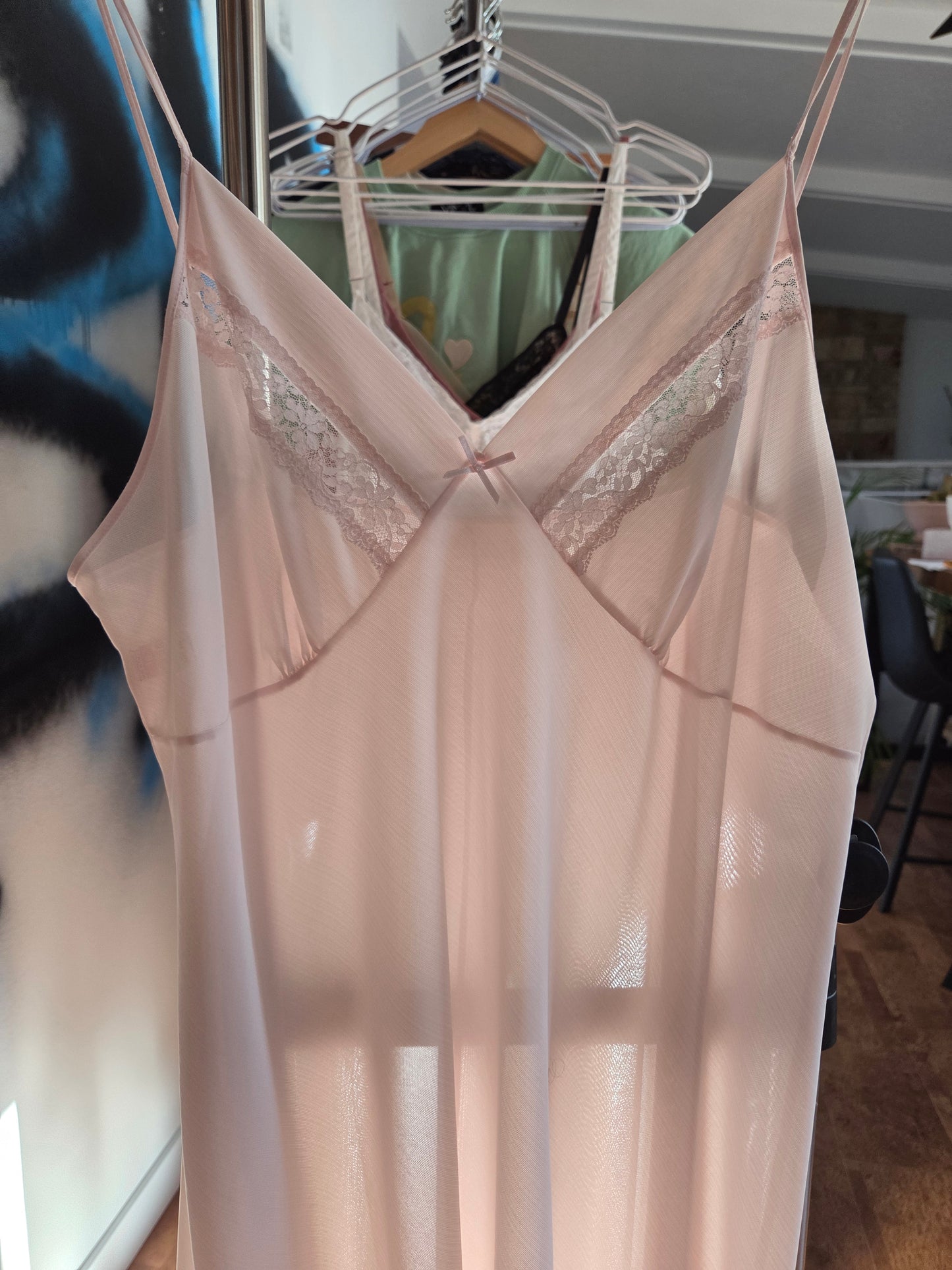 St Michael's vintage light pink knee length slip