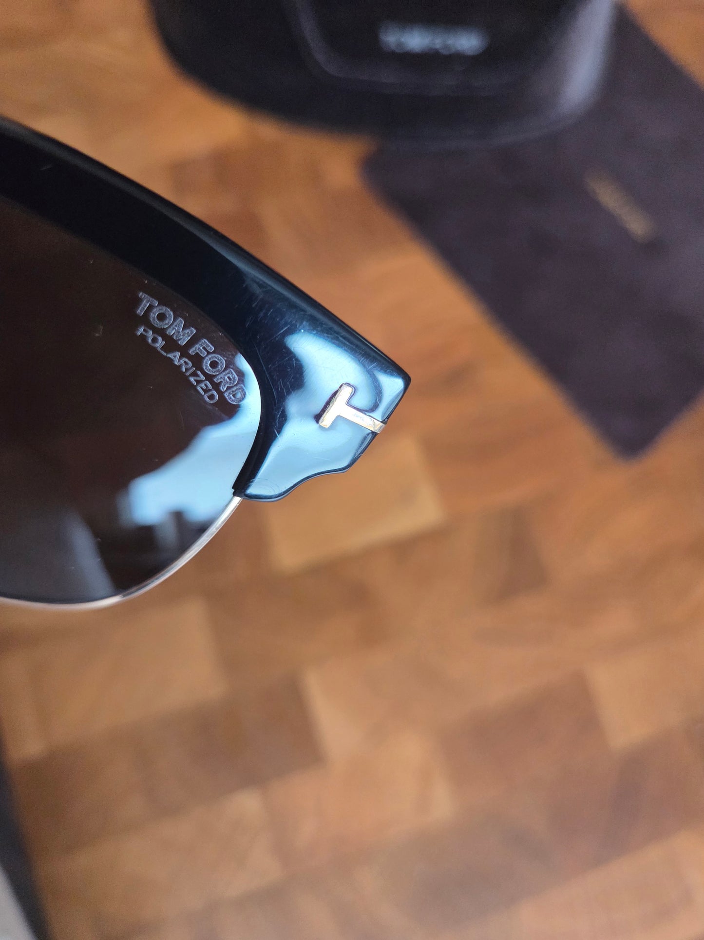 Tom Ford Black wayfarer polarized sunglasses