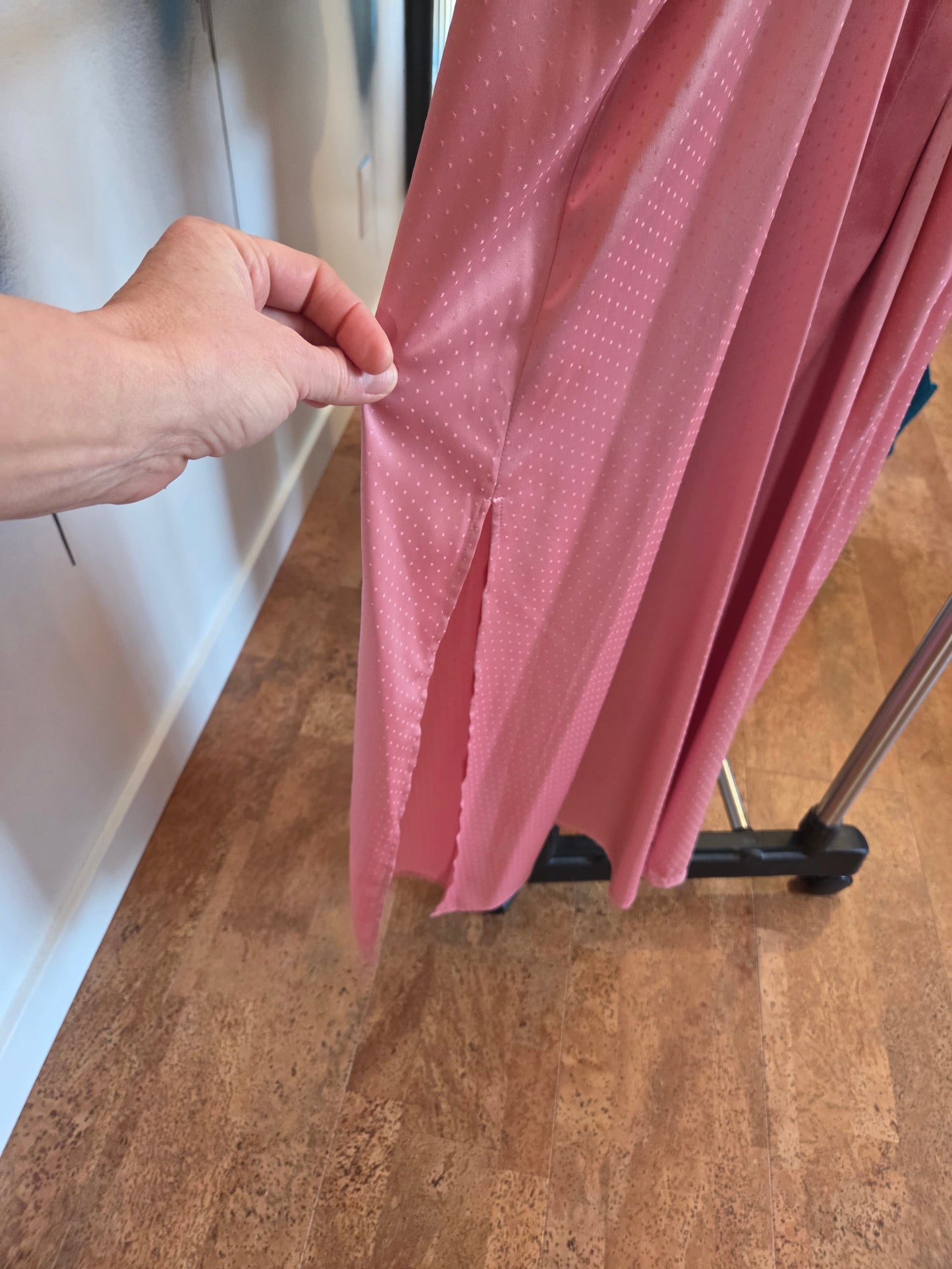 Rosy/pink slip dress