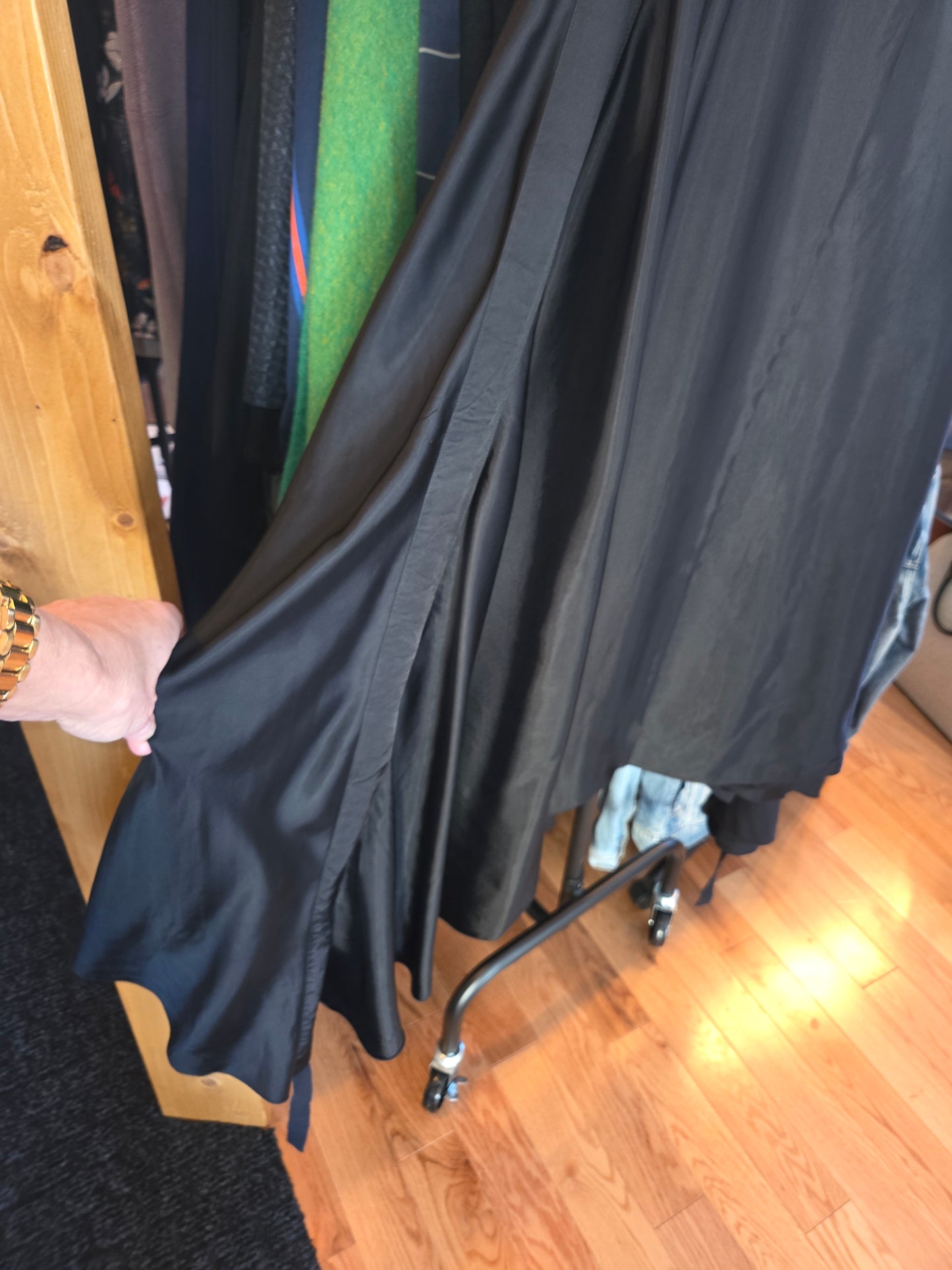 Vintage MM6 Maison Martin Margiela Paris Black Satin Skirt