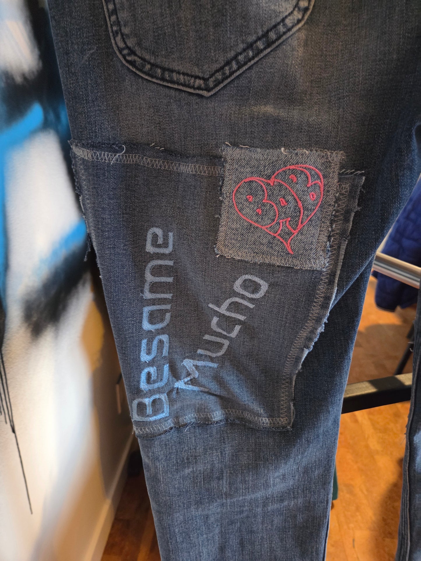 BAB Emp upcycled jean Besame Mucho