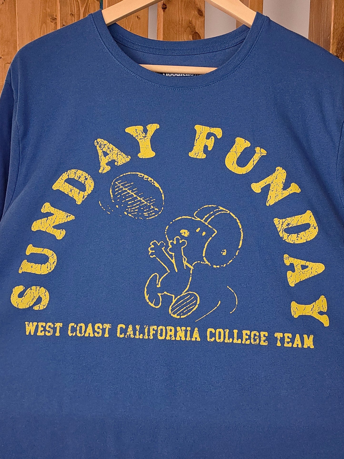 Dark blue Snoopy football sunday