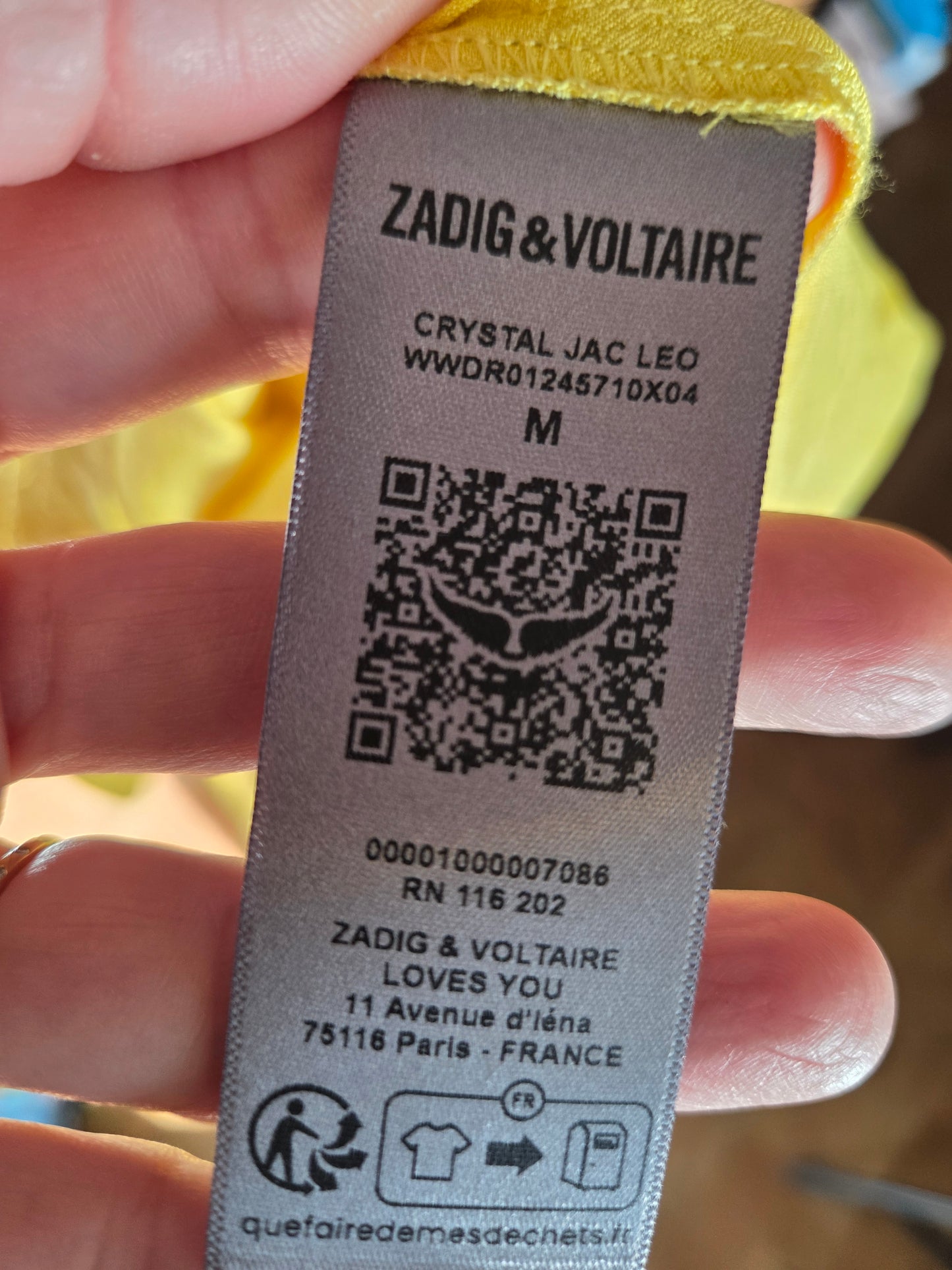 Zadig & Voltaire Paris silk slip