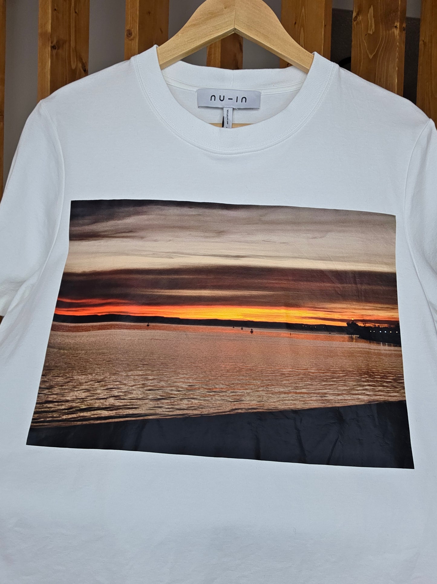 LA PAZ street art collection white.. ocean sunset