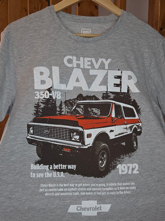 Grey Chevy blazer