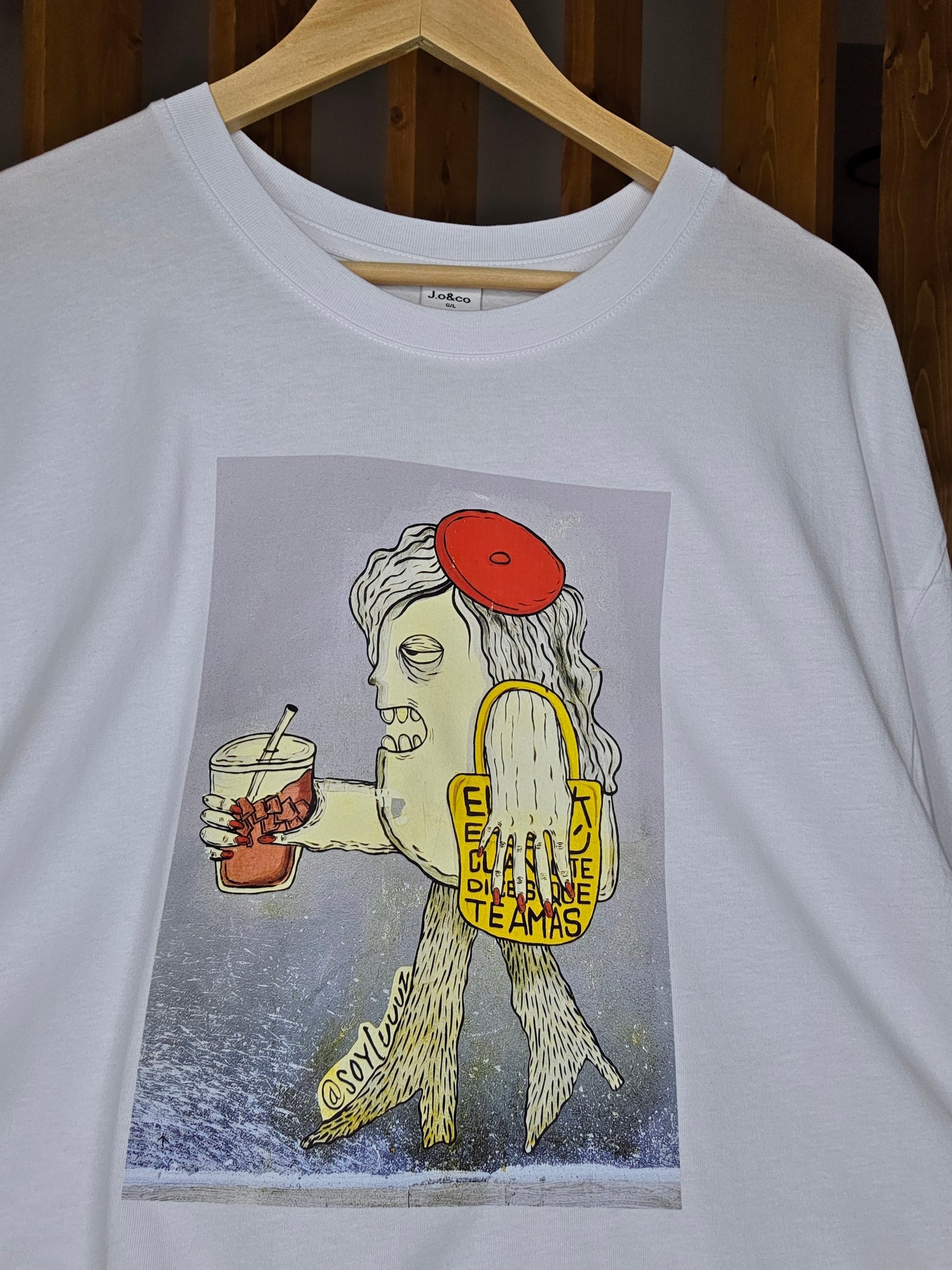 LA PAZ street art collection white...I love myself