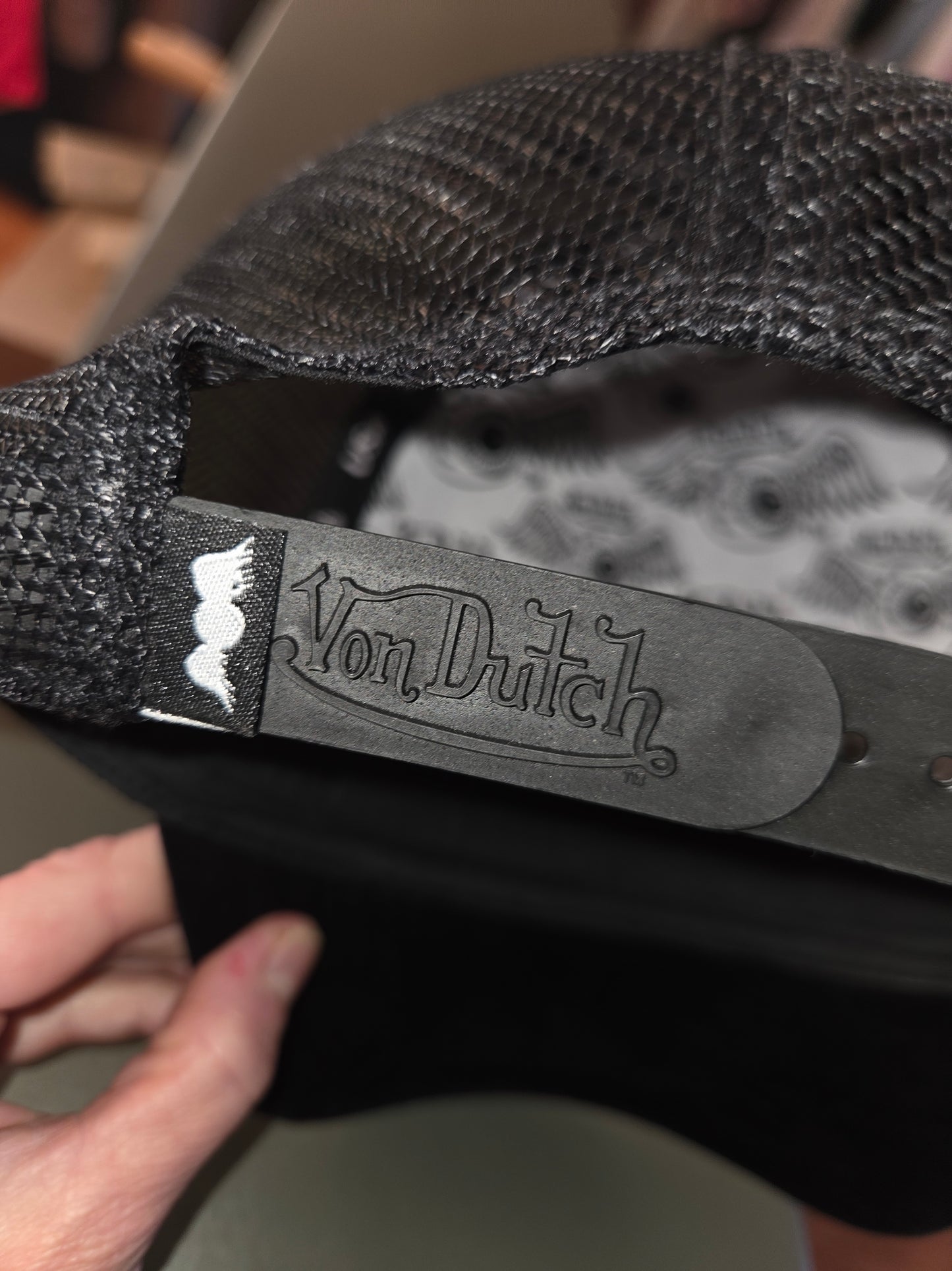 Von Dutch Black Velvet Trucker Hat...