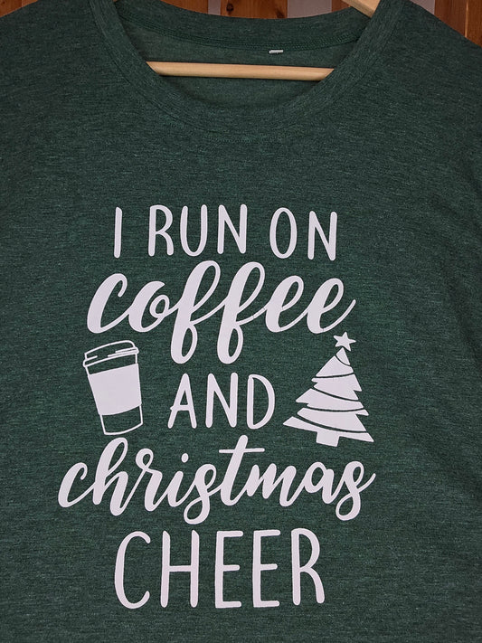 Dark green coffee xmas cheer
