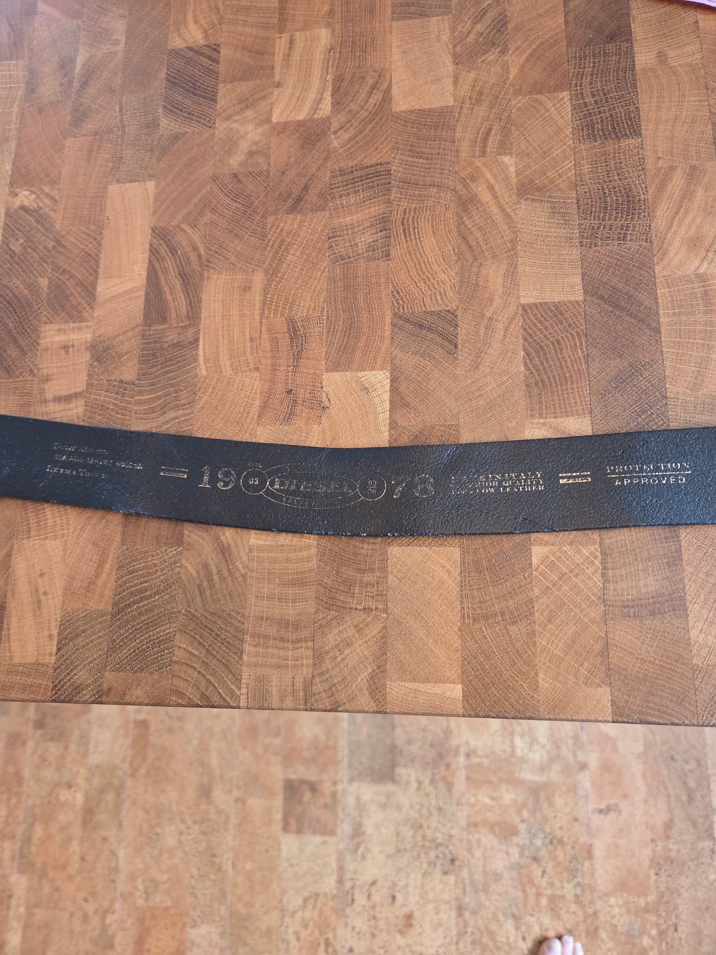 Diesel vintage black belt and buckle...Italy