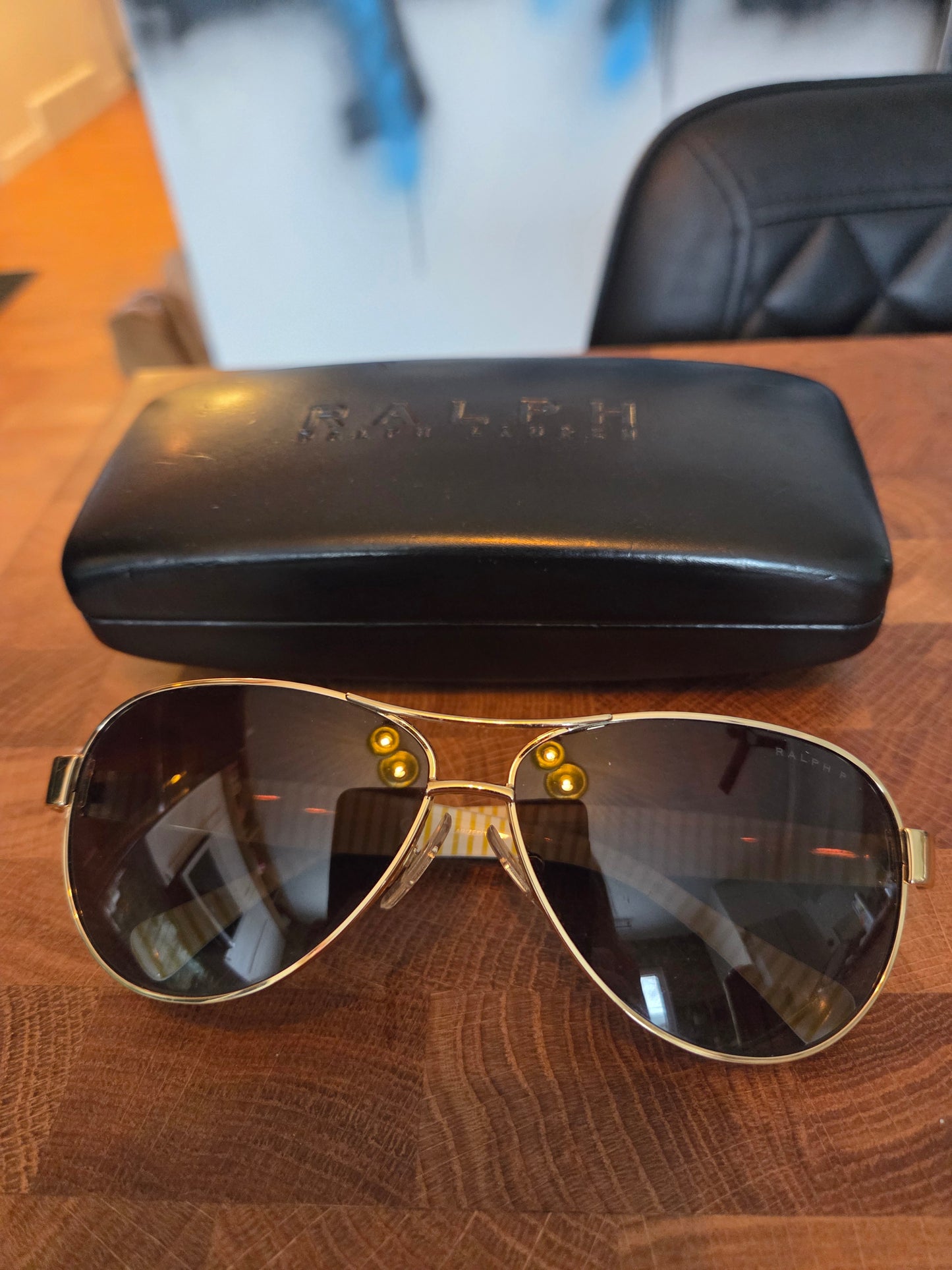 Ralph Lauren Polo aviator Tortoiseshell sunglasses
