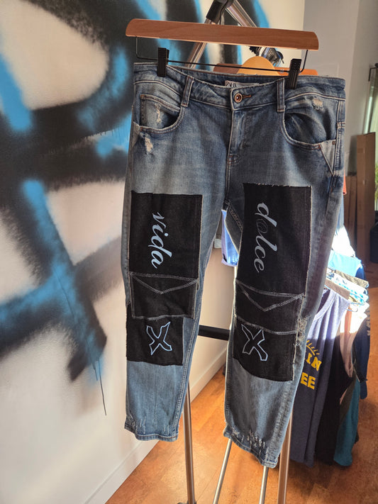 BAB Emp upcycled vintage jean Dolce Vida