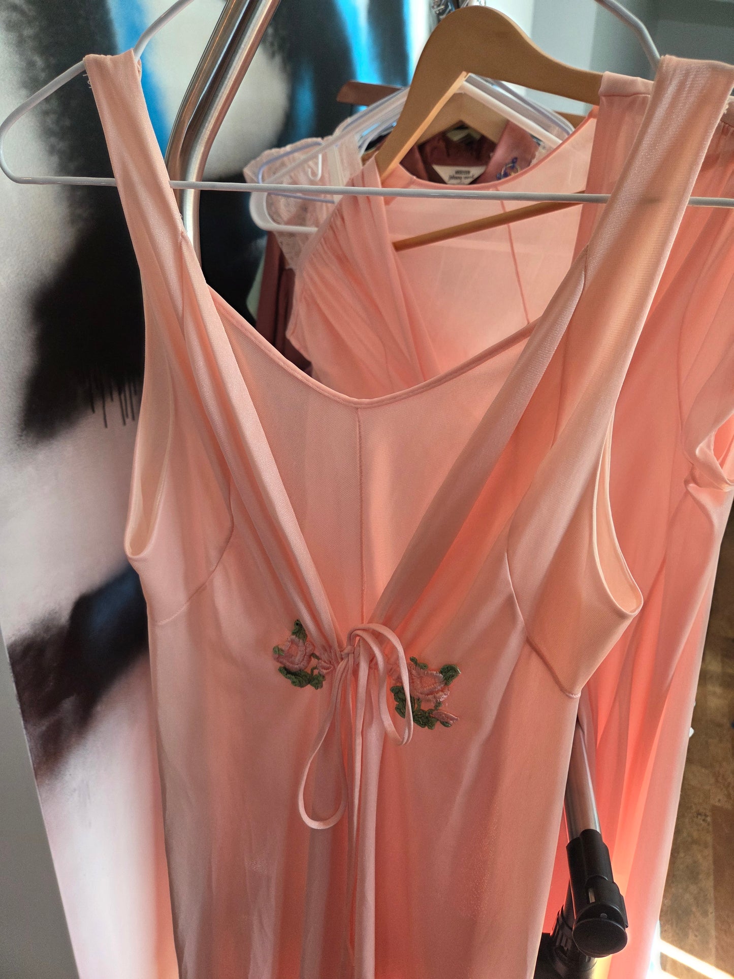 Vintage slip and coverup/housecoat