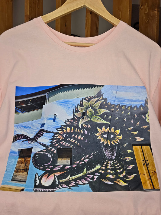 LA PAZ street art collection light pink...wolf