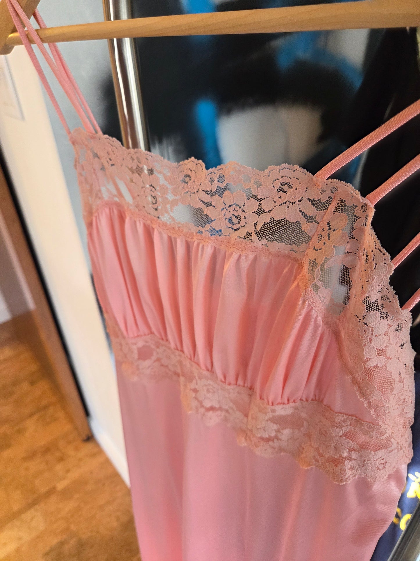 Van Raalte vintage light pink long nightgown..
