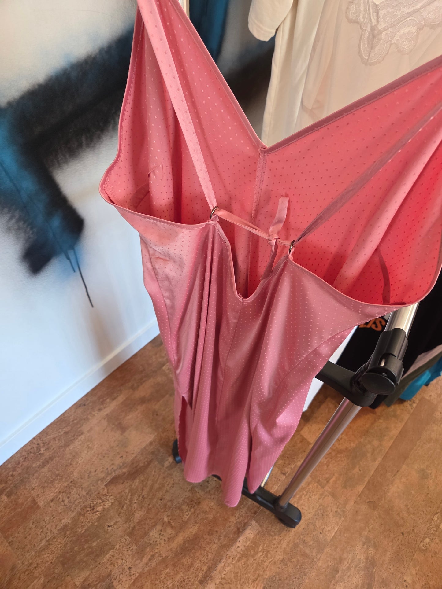 Rosy/pink slip dress