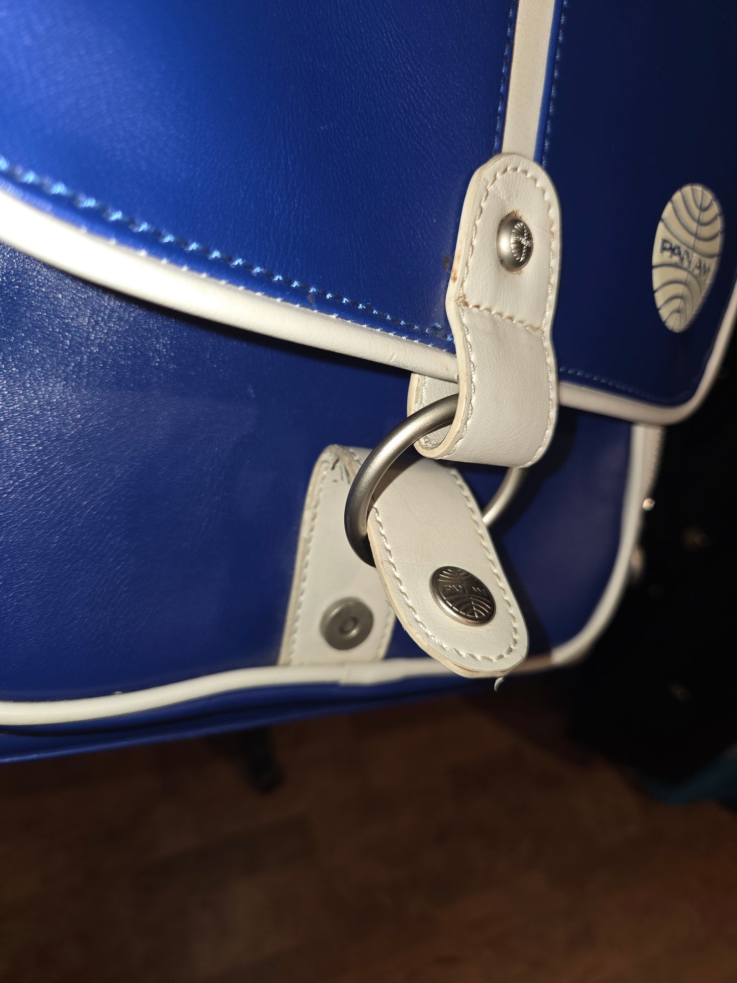 Pan Am Vintage Blue & White shoulder bag 1960's??