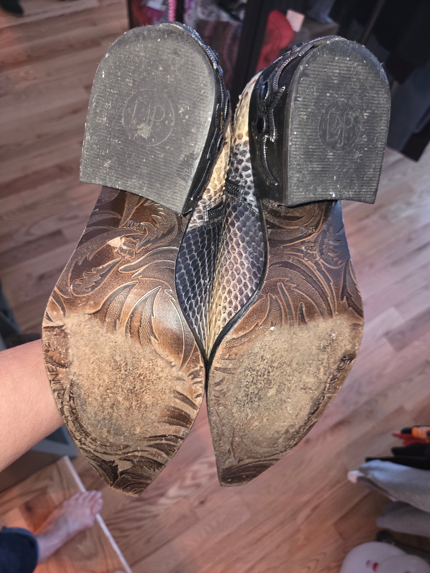 Genuine python Donald J Pliner Western Couture Collection Boot