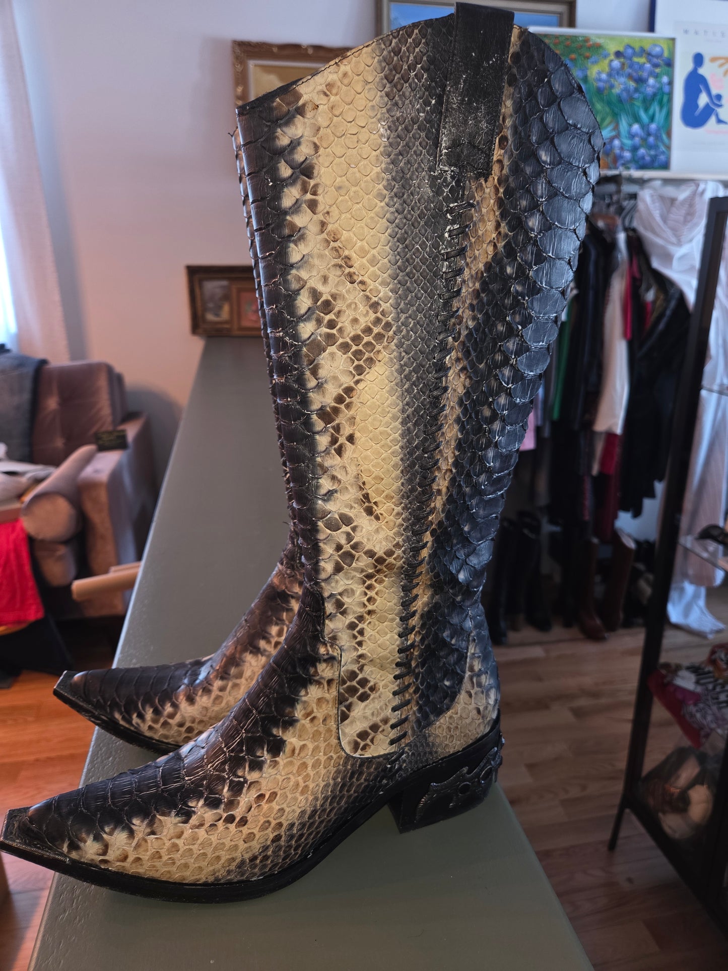 Genuine python Donald J Pliner Western Couture Collection Boot