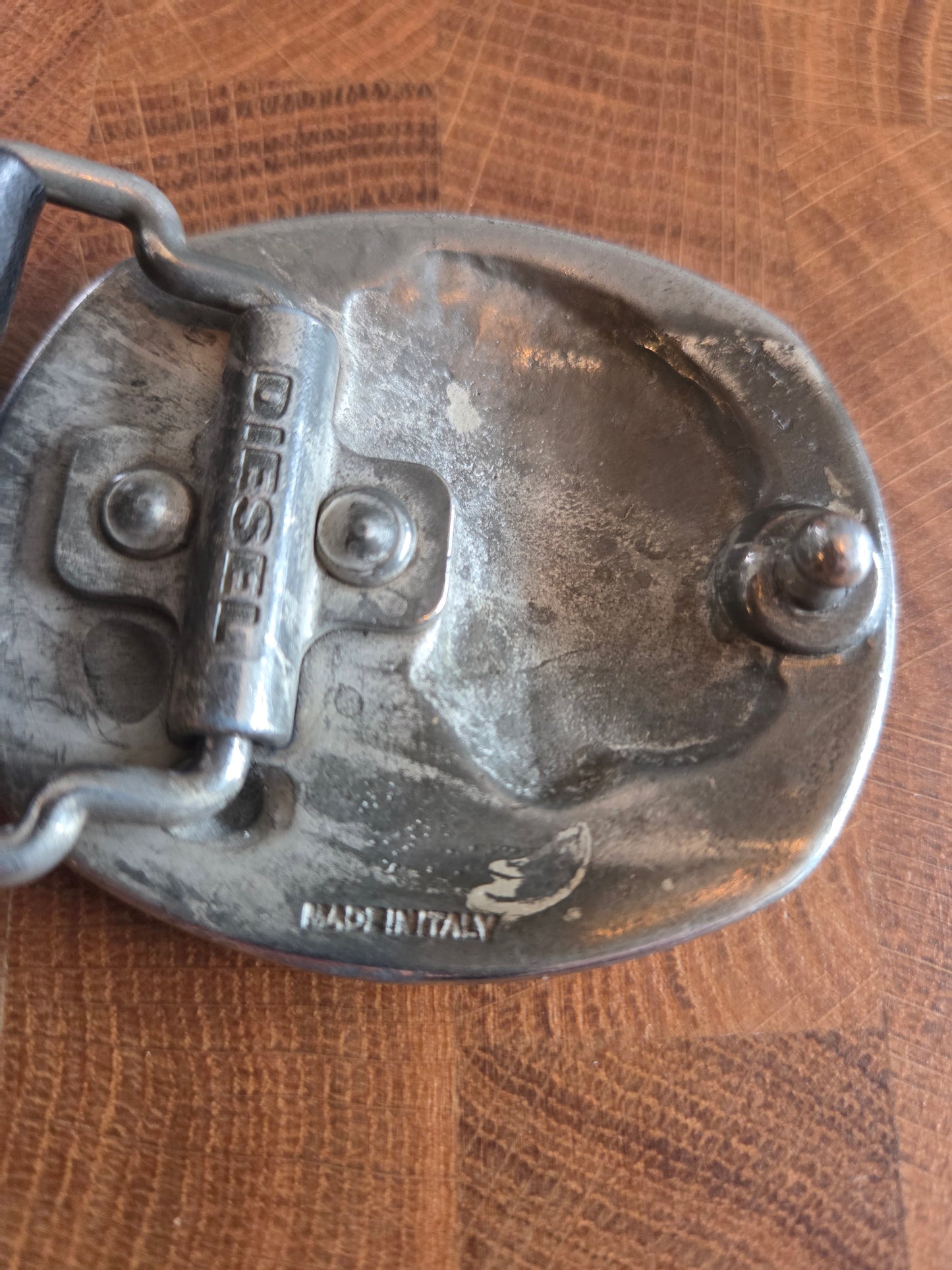 Diesel vintage black belt and buckle...Italy