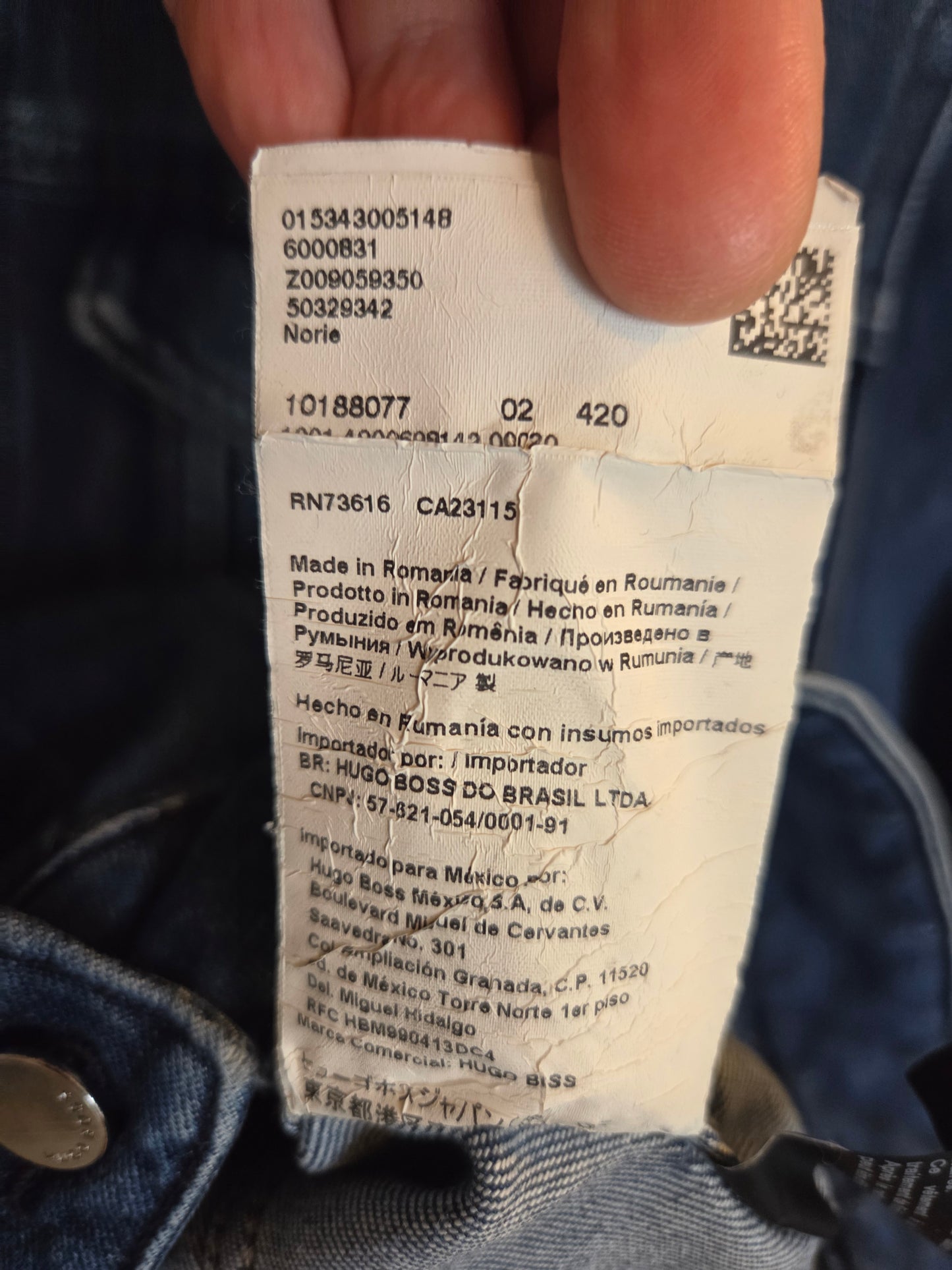 Hugo Boss womens jean jacket