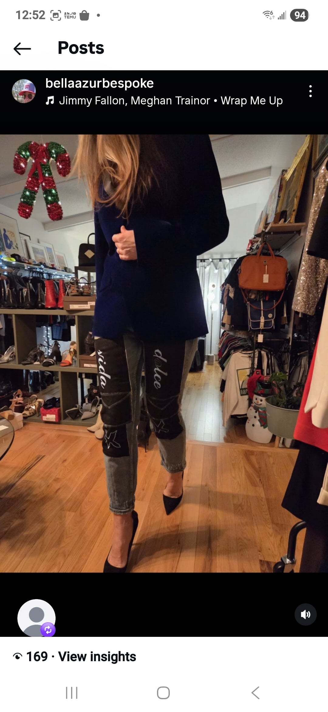 BAB Emp upcycled vintage jean Dolce Vida