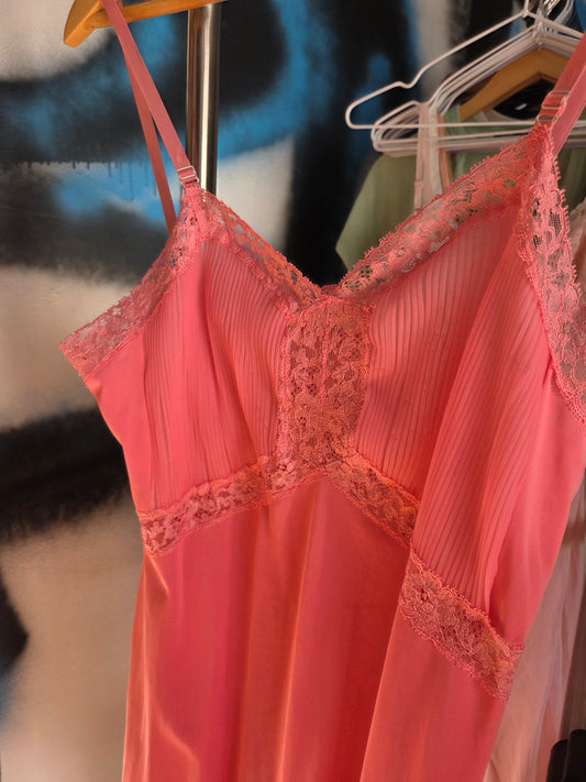 Hot pink vintage slip Harvey Woods