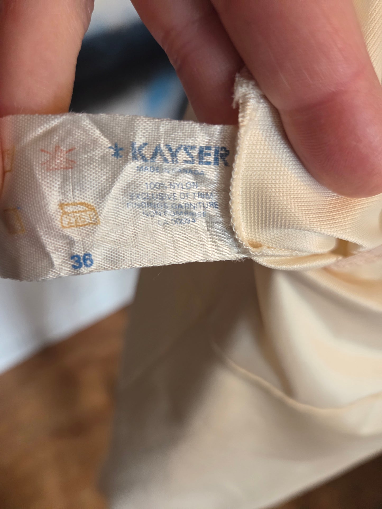 Kayser vintage cream long slip