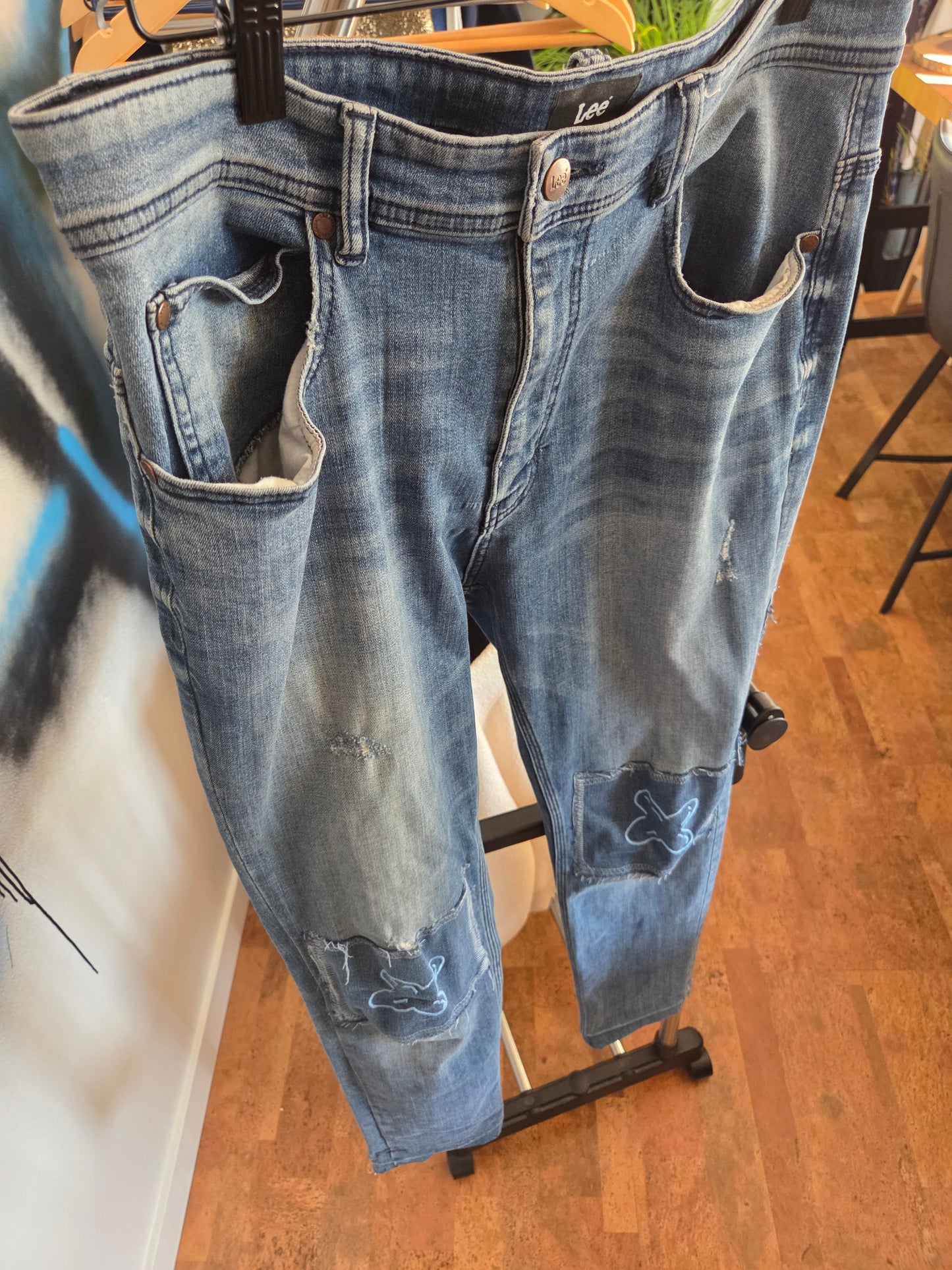 BAB Emp upcycled jean Besame Mucho