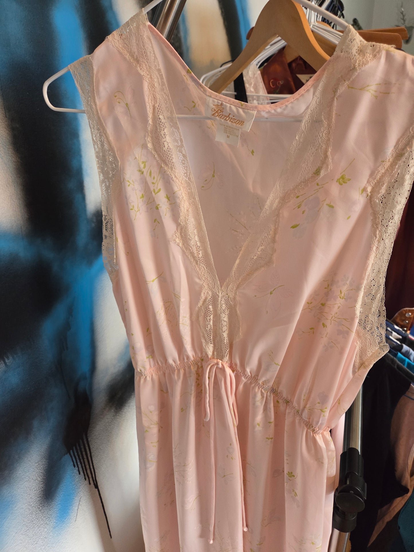 Vintage light pink loungwear ..Barbizon...USA
