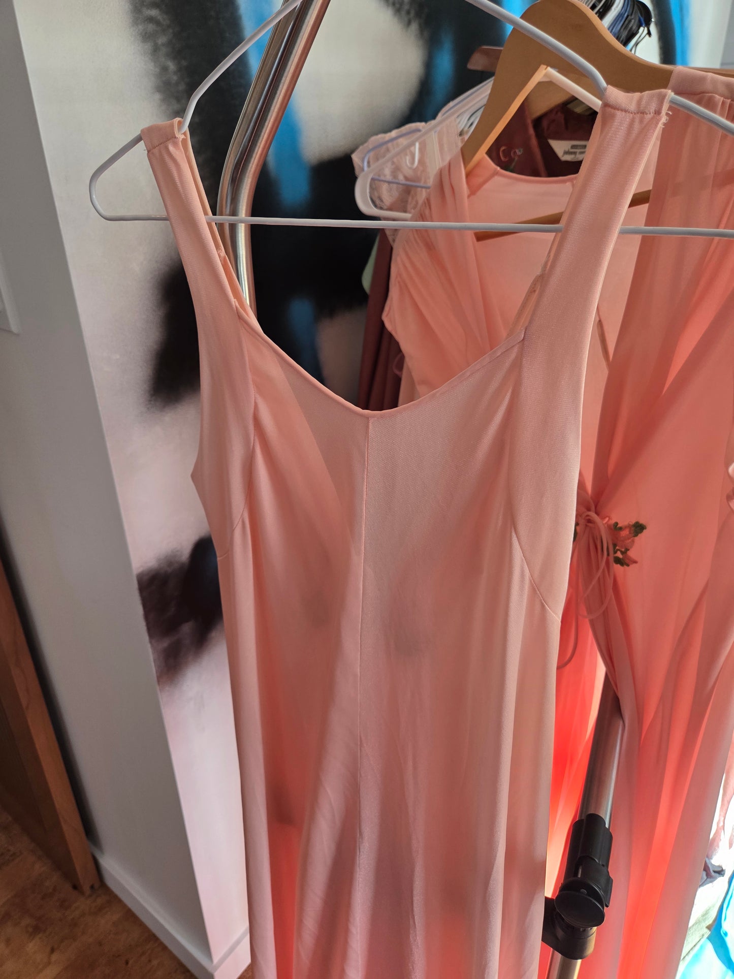 Vintage slip and coverup/housecoat