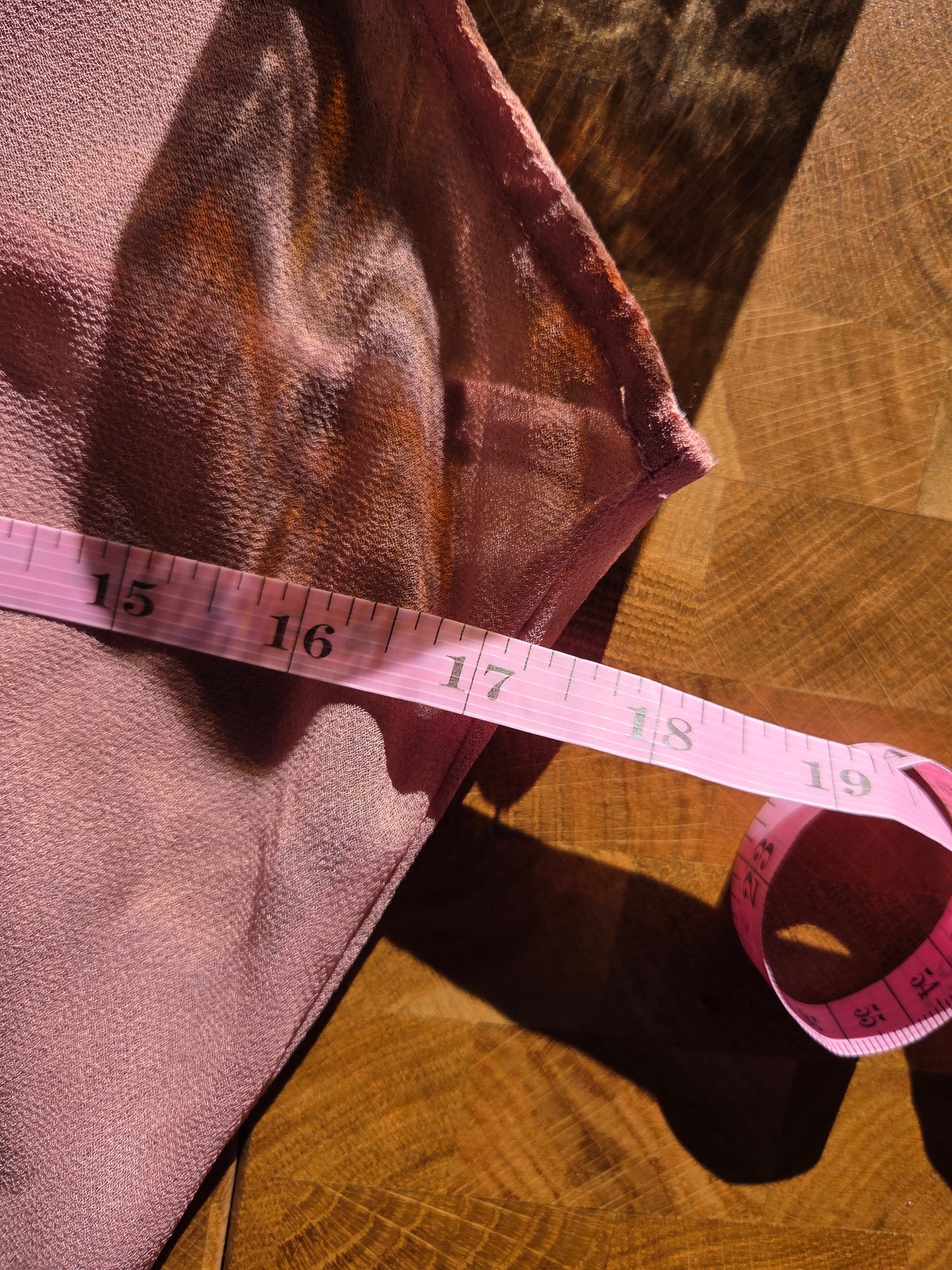 Sheer long slip..rose..M-L