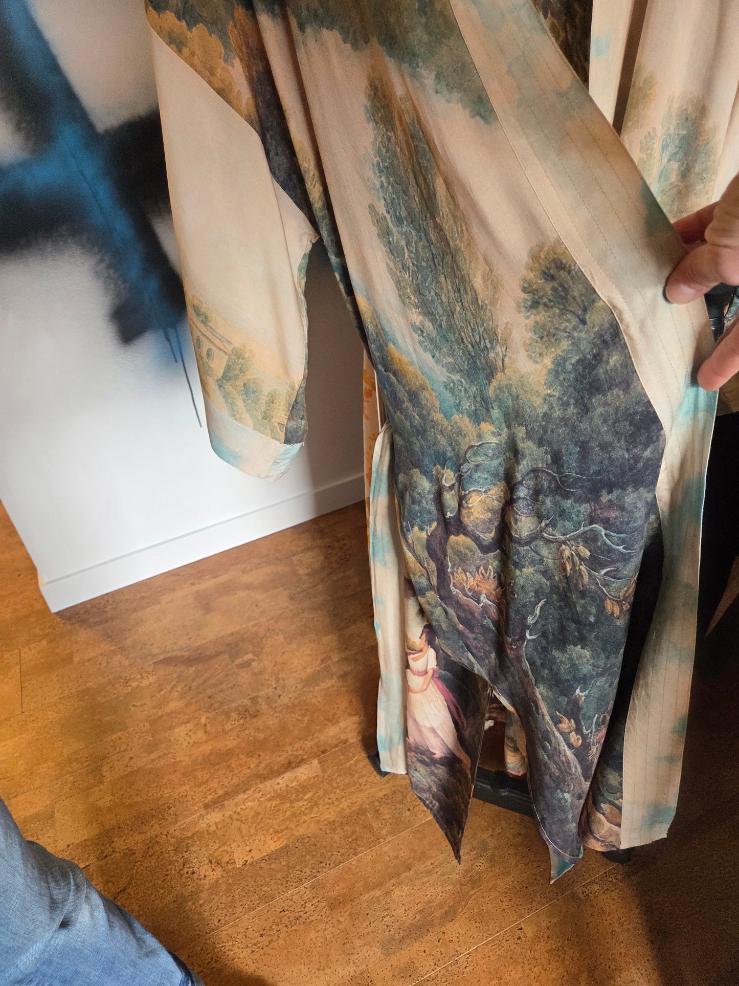 Robe kimono style print inspiration french art
