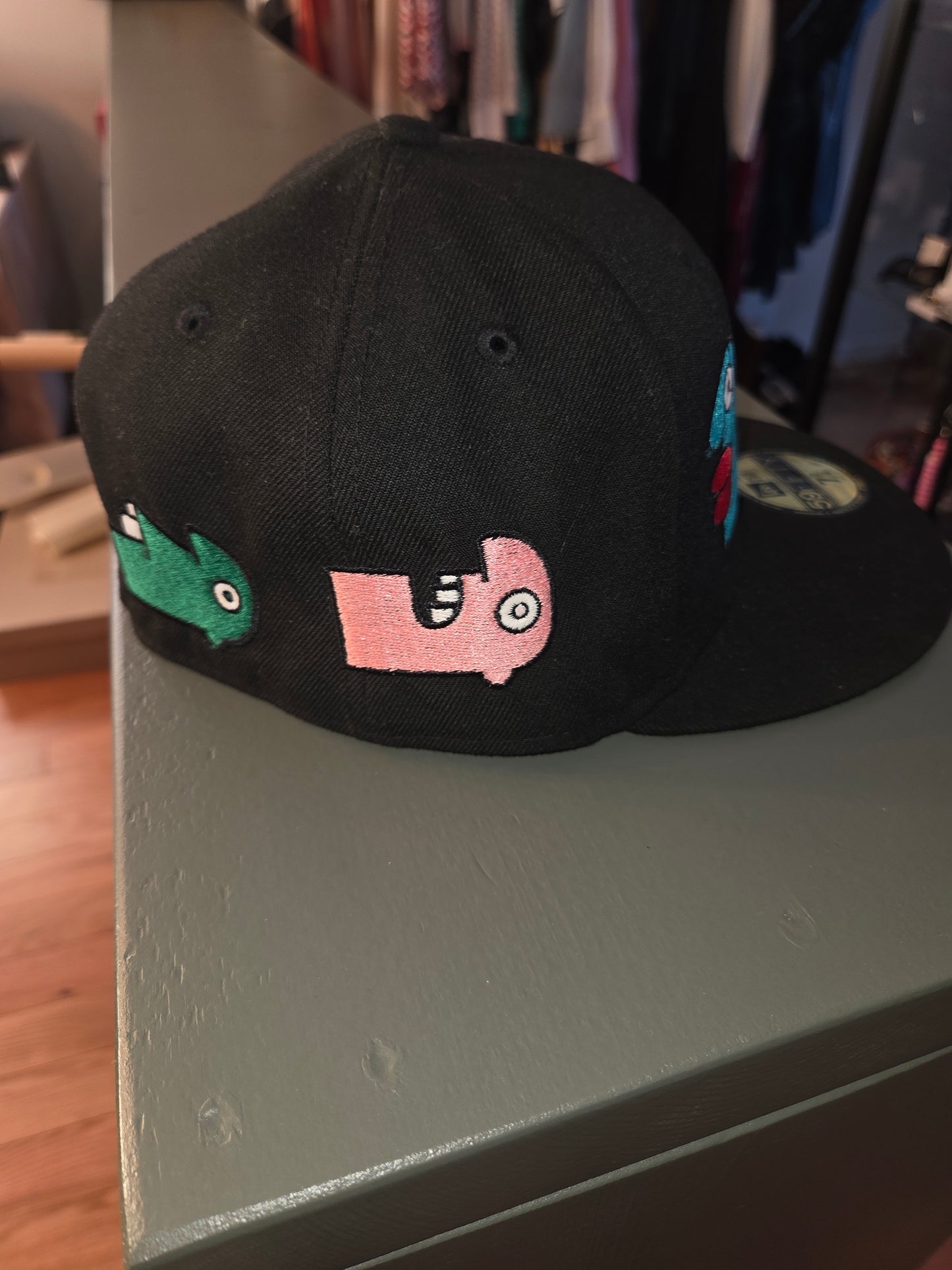 Black Cap with embroidery