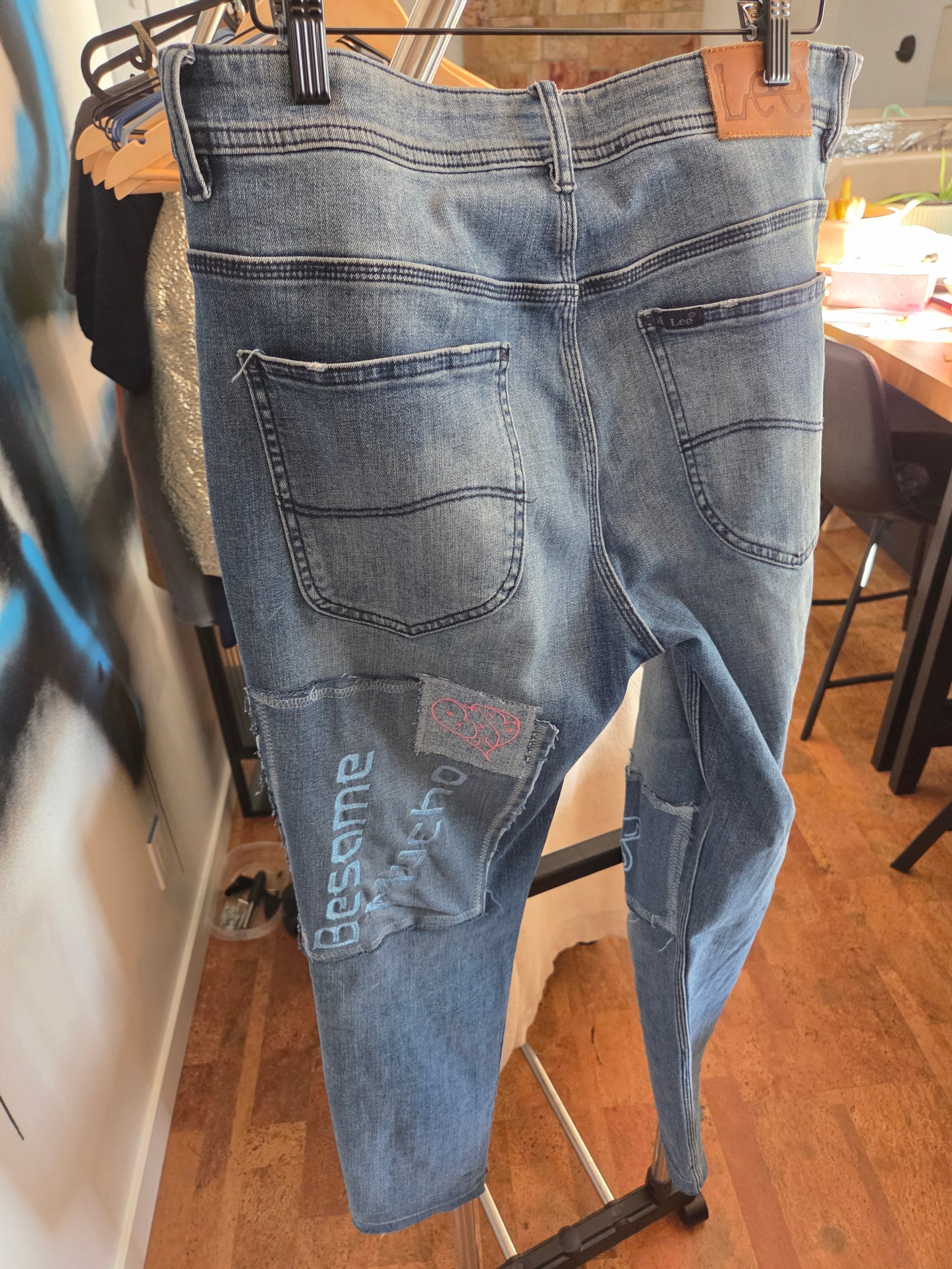 BAB Emp upcycled jean Besame Mucho