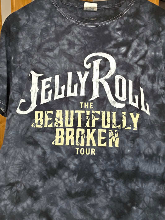 Dark Grey tie dye Jelly Roll tour